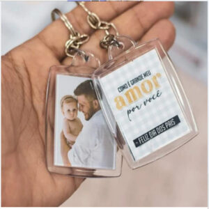 Página Inicial chaveiro acrílico (foto dos 2 lados 3x4)